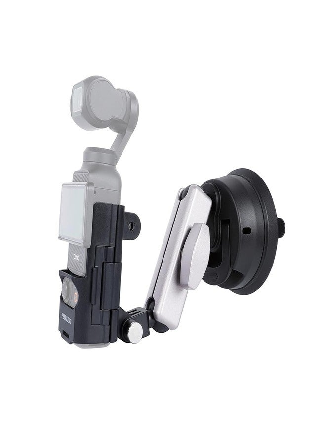 PellKing Osmo Pocket 3 Suction Cup + Pocket 3 Protective Cage Frame Fill Light and Microphone Expandable, Car Outside Inside Windshield Window Dashboard Attachment for Osmo Pocket 3,Hero 13 12 11 - Image 1